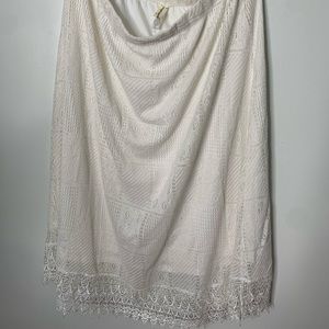 White Lace Skirt